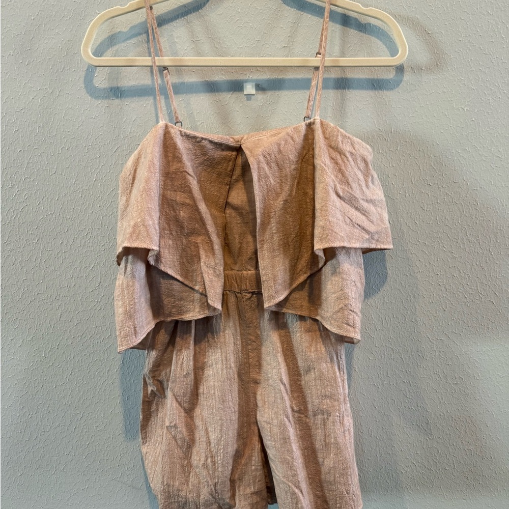 Elegant Pink Ruffle Jumpsuit